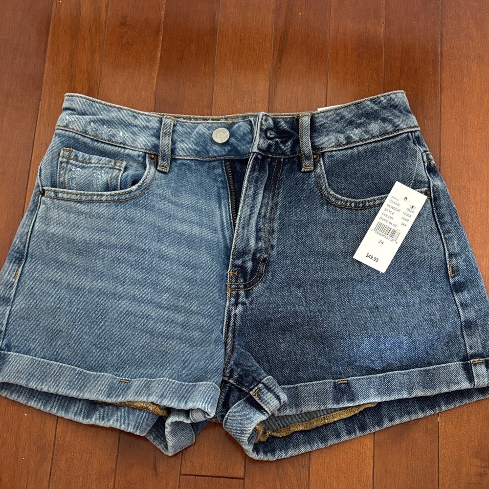 Pacsun Multicolor Women's Denim Mom Shorts